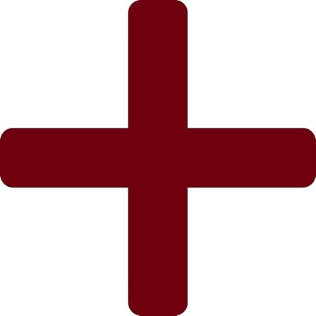 Amazon Nbfu Decals プラス記号のシルエット Burgundy 濃い赤 2個セット プレミアム 防水ビニールデカール ラップトップ用ステッカー 電話アクセサリー ヘルメット 車の窓のバンパー マグ 塊茎 カップ ドア 壁飾り 車 バイク 車 バイク