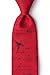 Mathematics Red Microfiber Tie