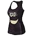 JETTINGBUY Women T-shirt Gothic Punk Tank top Vest 3D Print Camisole (Gothic)