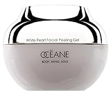 Oceane Beauty Facial Peeling Gel 100% White Pearl Infused for Maximum Microdermabrasion, Exfoliating Skin Care Treatment with Pearl Powder for Women and Men, 1.7 oz