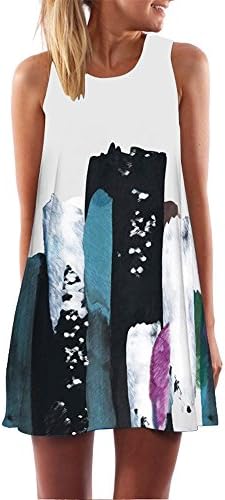 Dress Women Boho Style Vestidos Verano 2019 Women Dress Landscape Flower Printed Robe Femme Beach Dress