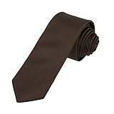DAE1069 Brown Striped Easter Sunday Presents Idea Skinny Tie Dan Smith