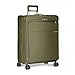Briggs & Riley Baseline 28 inch Softside Checked Luggage with Spinner Wheels. Expandable Large Suitcase with Compression Packing System, Olive