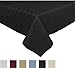 Bardwil Reflections Spill Proof Oblong / Rectangle Tablecloth, 60-Inch x 102-Inch, Black