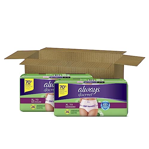 Always Discreet Adult Incontinence & Postpartum Incontinence Underwear