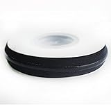 Fold Over Silicone Elastic Tape 5/8'' Width for Garment Accessory & Hairbow Black 5 Yards per Roll