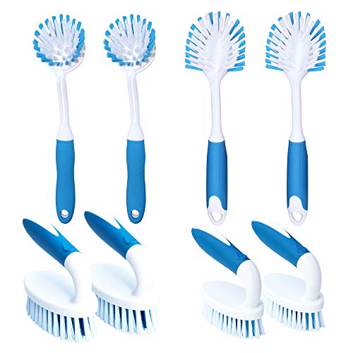 PHYEX 8Pack Cleaning Brushes, Cleaning Dishes Pots Pan Sink and