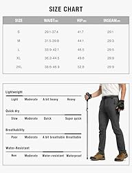 TBMPOY Men's Lightweight Hiking Pants Quick Dry