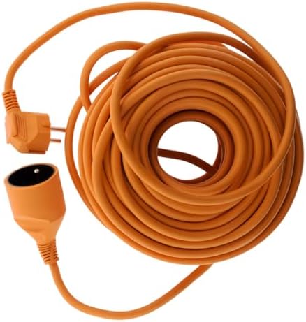 - Extensión de jardín 16A HO5VV-F 3G1.5 2P+Tierra 25m - Naranja