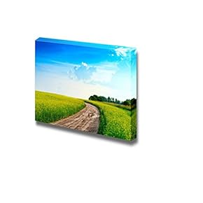 Peaceful Summer Rural Landscape in Wide Field with...