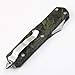 OTF Safety Knife Double Action Dual Edge Black Military Camo Style