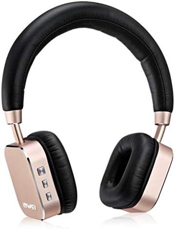 Bluetooth Earphones & Headphones,Huhuswwbin Awei Portable Metal Wireless Bluetooth Stereo Bass Headphones Headsets Earphones - Golden,The Best Gift for Yourself 323r Your Lover