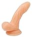 Frisky Silicone Realistic Suction Cup Mini Dildo, Flesh, 4 Inch