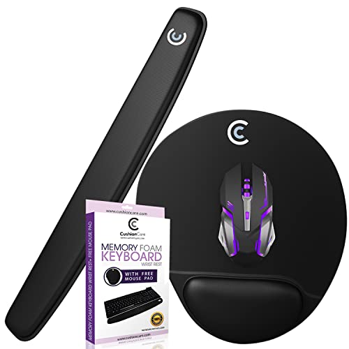 Premium Wrist Rests for Keyboard and Mouse Pad Set Memory Foam