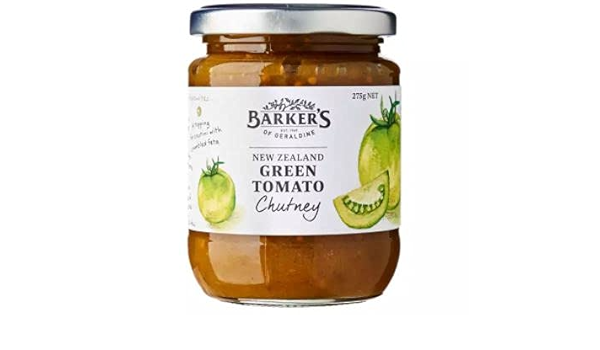 Green tomato chutney labels print