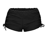 ReliBeauty Women's Adjustable Ties Boy Short Swim Bottoms