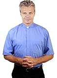Stadelmaier Mens Short Sleeve Tab Collar Clergy Shirt