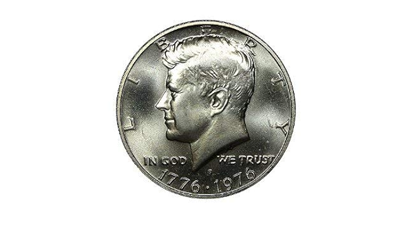 1976 S Silver Kennedy Bicentennial Half Dollar Dual Dated 1776 1976 Bright White Brilliant Uncirculated Us Mint At Amazon S Collectible Coins Store