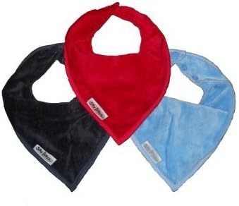 Boy Bandana Bibs 3 Pack in Navy / Sky Blue / Red