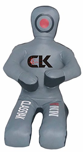 Classyak MMA Jiu Jitsu Martial Arts Training Wrestling Sitting Position Punching Bag Gray - 70 inches