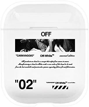 Apple Airpod (1&2) Case 2020 Case Hard Plastic Full Protector High Fashion Brands For Teens Boys Girls Fashion Clear Case Shockproof Designer Protective Cover Compatible with Wireless Charging