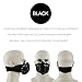 ISKUKA Anti Dust Masks Anti Pollen Allergy Fitness Mask for Cycling Racing All Outdoor Activities (Black)