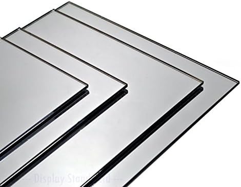 Display Stands Ltd Mirror Acrylic Laser Cut & Polished Sheet 3mm Thickness (DSA/3/+M) (A3)