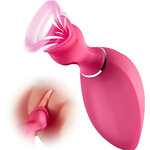 Powerful Sucking Vibrator for Clitoral and Nipple Stimulation, Oral Sex Toy with 8 Sucking Intensities, Fondlove Mini Clit Sucker Rechargeable Waterproof Portable Adult Sex Toy for Couple