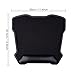 Jelly Comb Mouse Pad, Large Gaming Mouse Mat Ergonomic Mousepad with Leather Wrist Pad 12'' X 13'' Nonskid Base (Black)