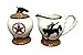 Sugar & Creamer set 2pc Cowboy WESTERN DECOR
