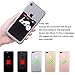 Universal Self Adhesive Cell Phone Card Holder,FANSONG Ultra-Slim Elastic Lycra Spandex Fabric Wallet for Multiple Cards Earphone SIM Card Adapter for Apple Samsung Huawei Smart Phones (2.3