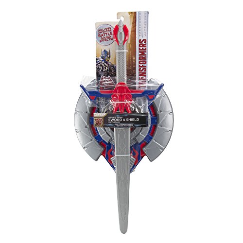 Transformers Optimus Prime The Last Knight Hasbro Movie Sword with Awesome Battle Sound Effects and Shield Battle Pack Ready to Defeat Megatron and His Decepticons