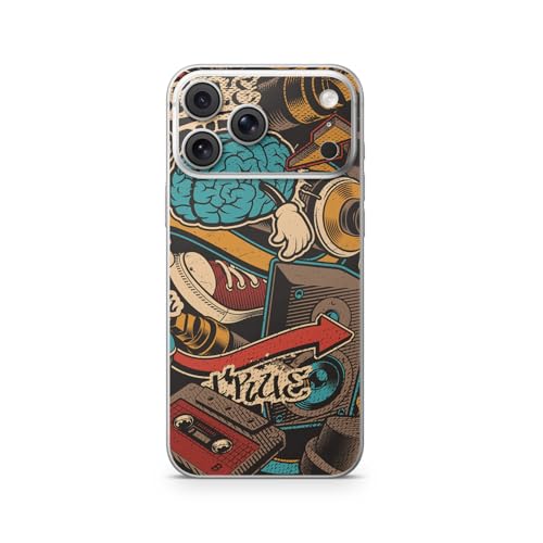 Phone Skin Compatible with Apple iPhone 17 Pro Max - Orange Hip Hop - Premium 3…