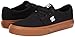 DC Men's Trase TX Skate Shoe, Black/Gum, 8 M US