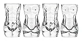 Sexy Exotic Adult Shotglasses, 2 Male + 2 Female per set