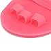 INNERNEED Food-grad Soft Silicone Body Scrubber Shower Cleansing Brush Gentle Exfoliating Bath Glove, SPA Massage Skin Care Tool (Pink)
