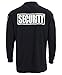 First Class Black Poly Cotton Security Polo Shirts
