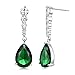 Vesil Wedding Cubic Zirconia Teardrop Dangle Earrings