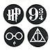 Harry Potter Coasters, Coaster For Drinks With Vibrant Colors And Cork Backing, Prevent Furniture from Dirty and Scratched, Set of 4