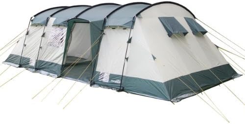 Skandika Hurricane 8 Person Family Tent - Sand/Green, Large