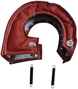 speedracingturbo T3 T25/T28 GT35 TURBO TURBOCHARGER EXHAUST RED HEAT SHIELD BLANKET COVER WRAP
