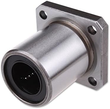 Square Flanged Mounted Linear Ball Bearing 12mm/0.47'' In Bore,30mm/2.24 Inch Length LMK12UU