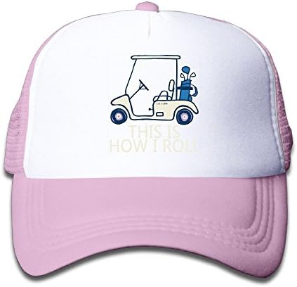 Xin Pilig This is How I Roll Golf Cart Youth Mesh Hats Boy and Girls Baseball Trucker Caps
