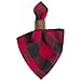 DII Buffalo Check Collection, Classic Farmhouse Cloth Napkin Set, 20x20, Red & Black, 6 Piece