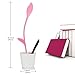 IEGROW Study Desk Lamp for Girls, Flexible USB Touch LED Lamp with 3 Level Dimmer and Plant Pencil Holder （Pink）