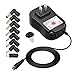 Powseed 36W 3V 4.5V 5V 6V 7.5V 9V 12V 3A DC Power Supply Cord with USB Wall Charger 5V 2A 10W for Phone Security Camera Router Speaker Webcam HUB LED, Universal AC Adapter with 8 Tips Micro USB