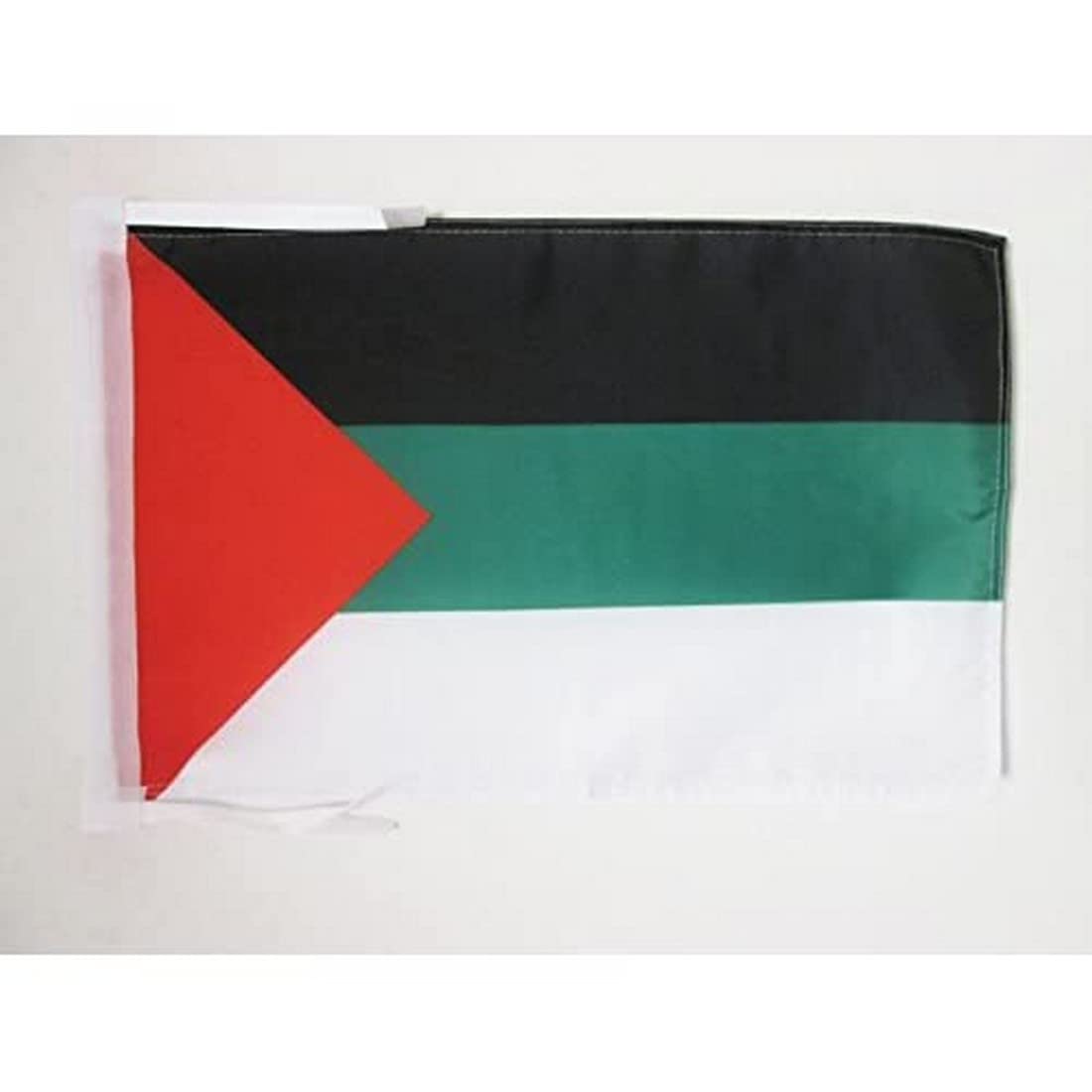 AZ FLAG - Pan-Arabism Flag - 18'' x 12'' - 100% Polyester Arabist Small Banner with Two Cords - Fade Resistant - Vivid Colors - 18x12 in - 45x30 Cm — image 1