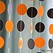 Bobee Black and Orange Paper Garland 70 feet 5 Strands Party Decoration (5 Strands, 14 feet Each, 70 feet Total)