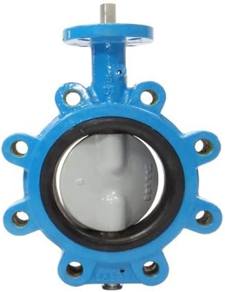 2 1/2" Max-Seal Butterfly Valve Lug Ductile Iron Body Nylon Coated Ductile Iron Disc EPDM Seat Lever