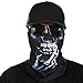 WOVTE 2 Pack Skull Headwear Seamless Motorcycle Bandanas Black…